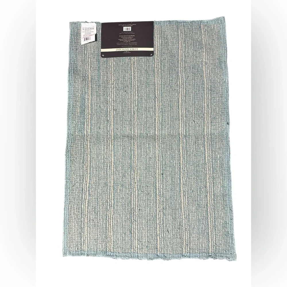 Northpoint Lurex Blue Bath Mat 20” x 30” Brand New With Tags Bed Bath and Beyond